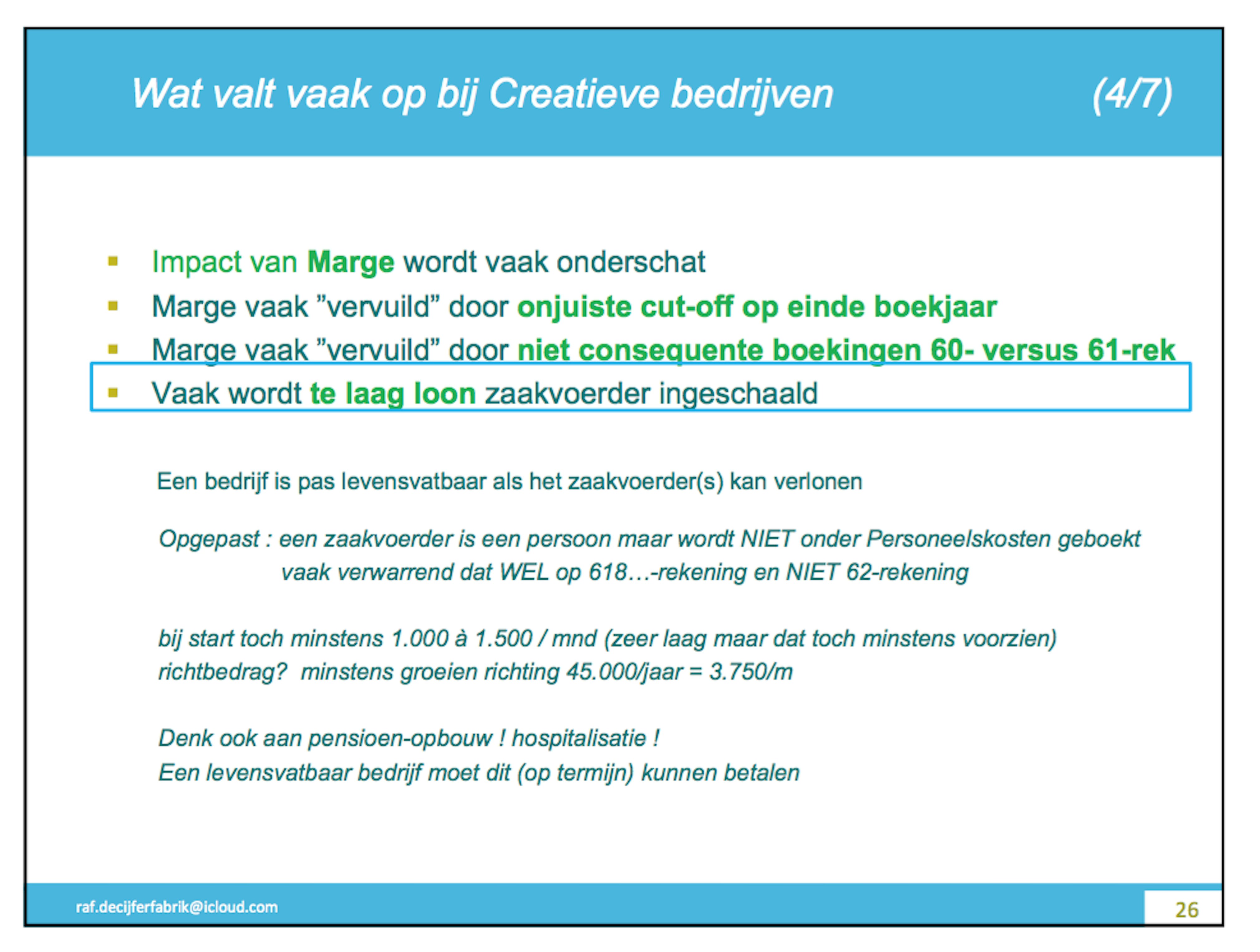 10 Aandachtspunten voor je boekhouding Belangrijke aandachtspunten voor je boekhouding