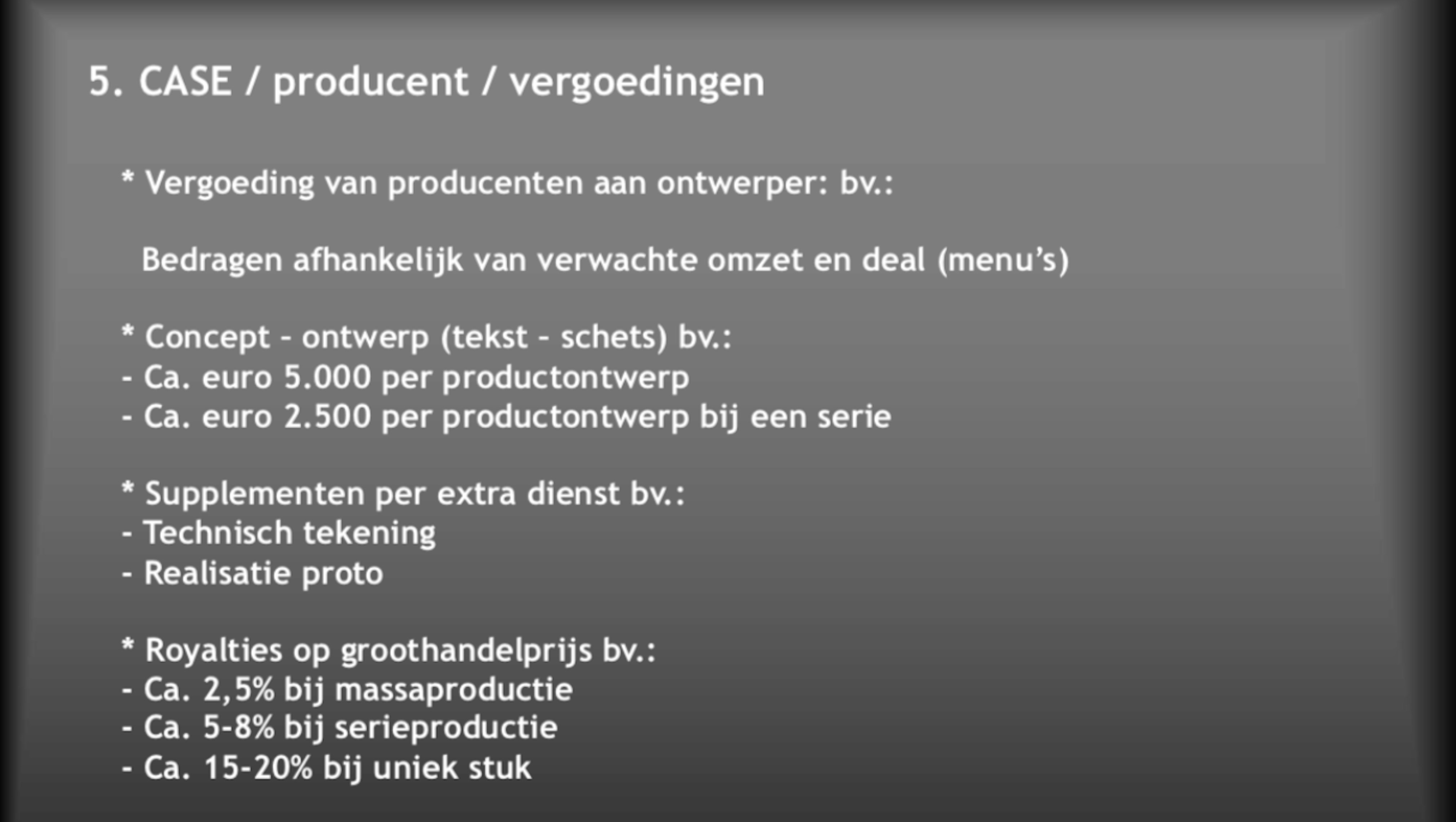 11 Design verkopen wat kost mij dat Design verkopen: werken met een producent