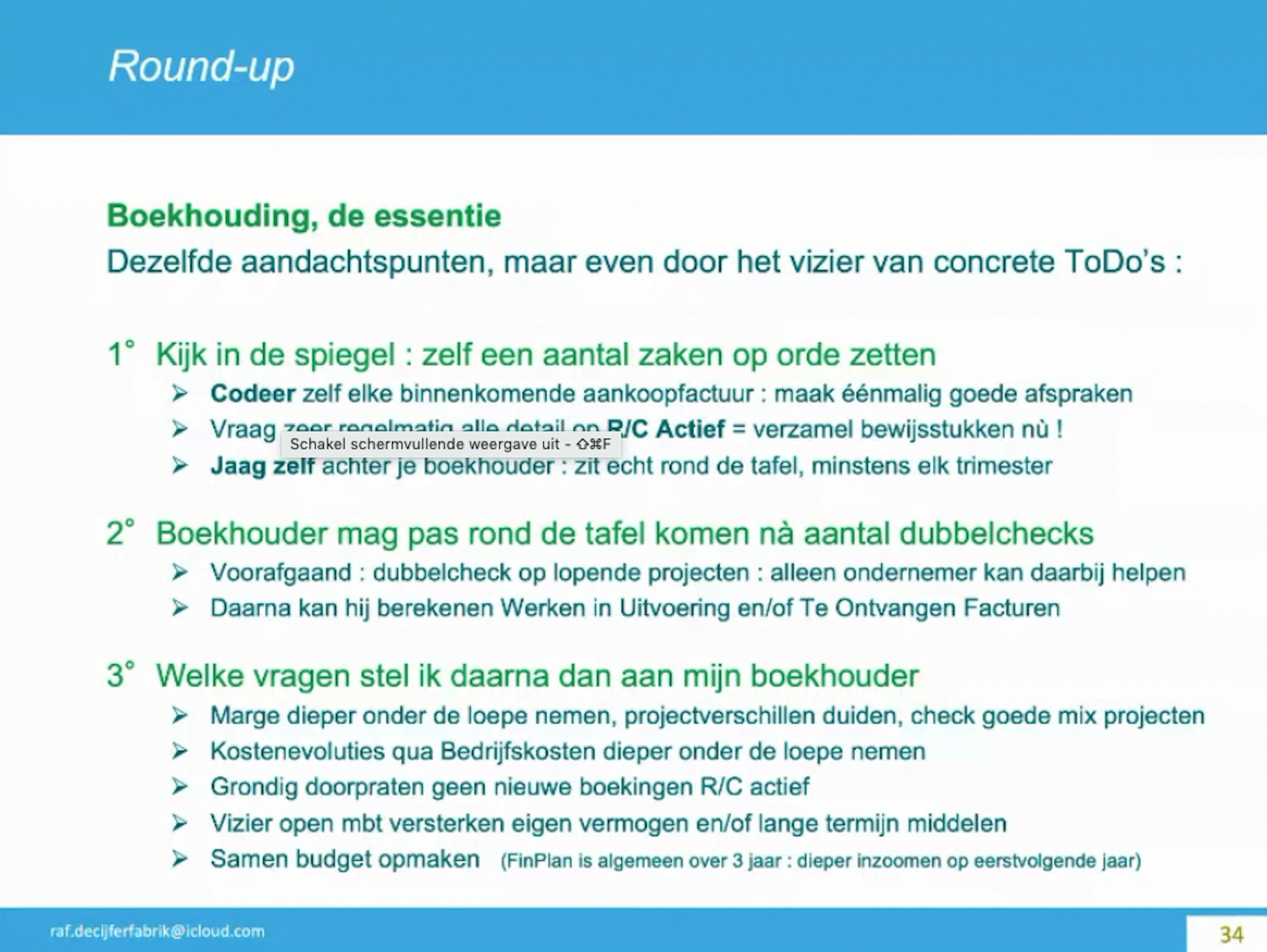 12 Aandachtspunten voor je boekhouding Aandachtspunten voor je boekhouding: Q&A