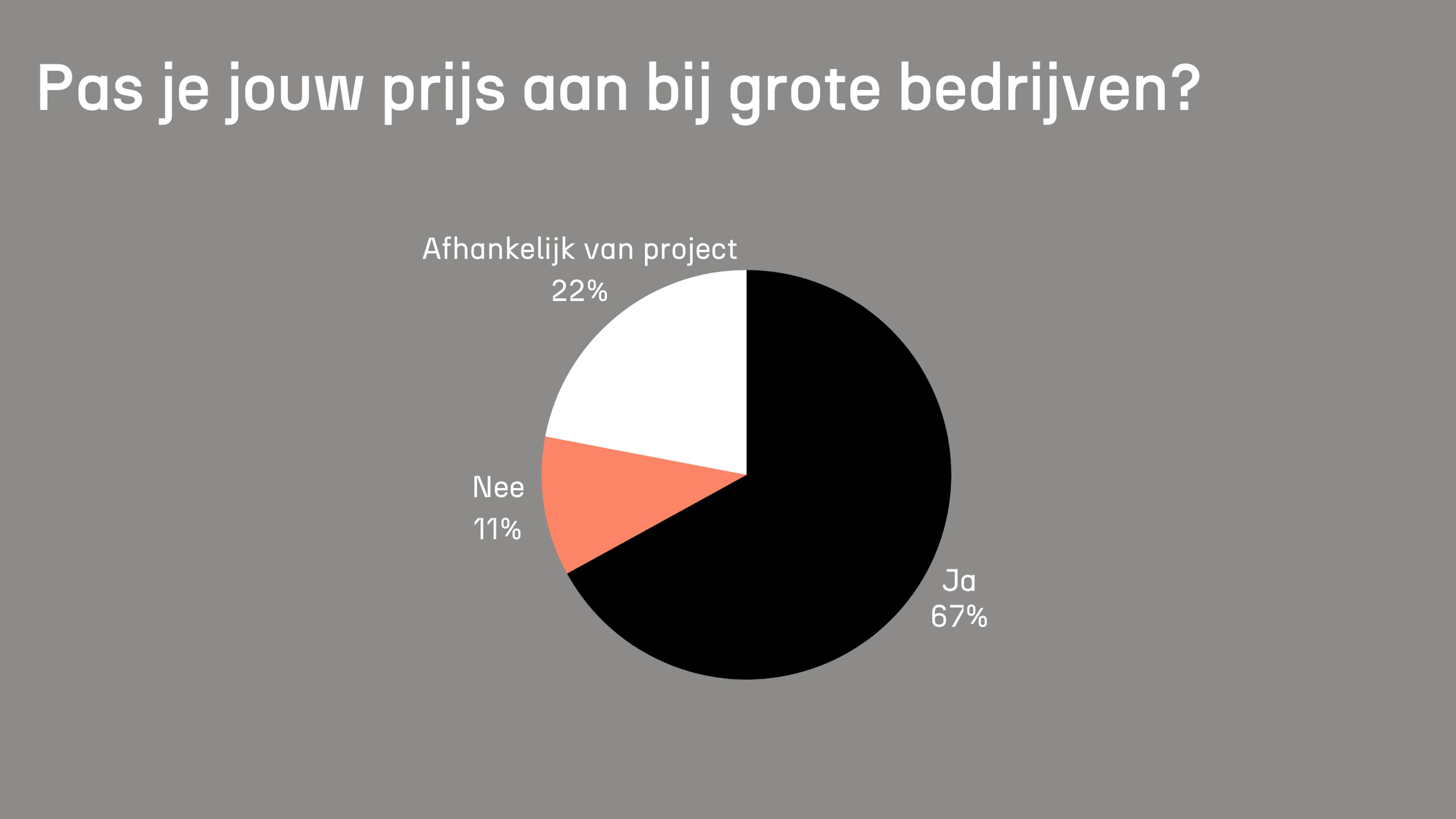 Pas je jouw prijs aan bij grote bedrijven? Pas je jouw prijs aan bij grote bedrijven?