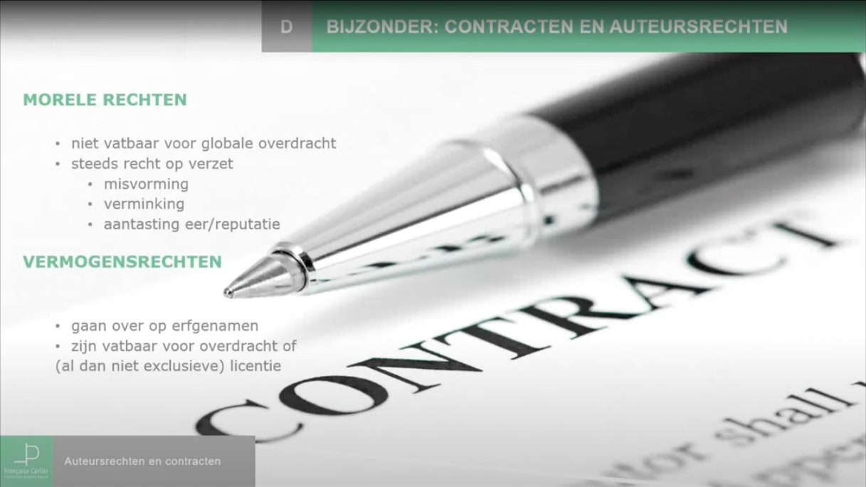 5 Wat je moet weten over auteursrechten Auteursrechten, licentie en overdracht: wettelijke regels overdracht of licentie auteursrechten