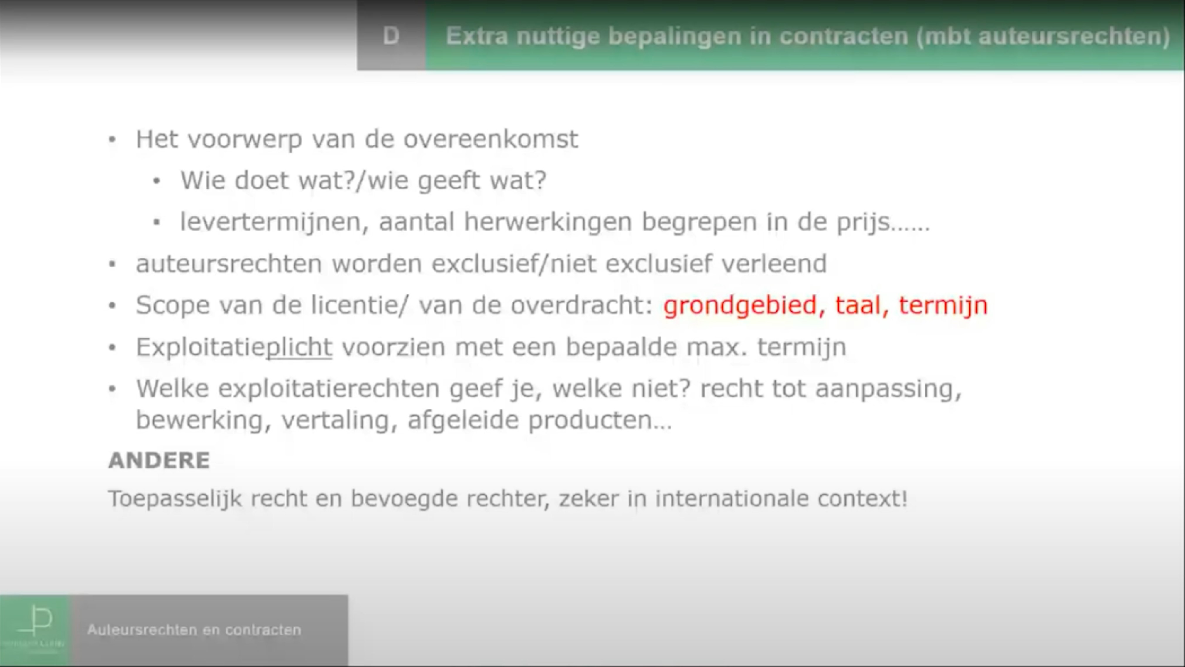 6 Wat je moet weten over auteursrechten Auteursrechten, licentie en overdracht: opstellen en goedkeuren contract auteursrechten