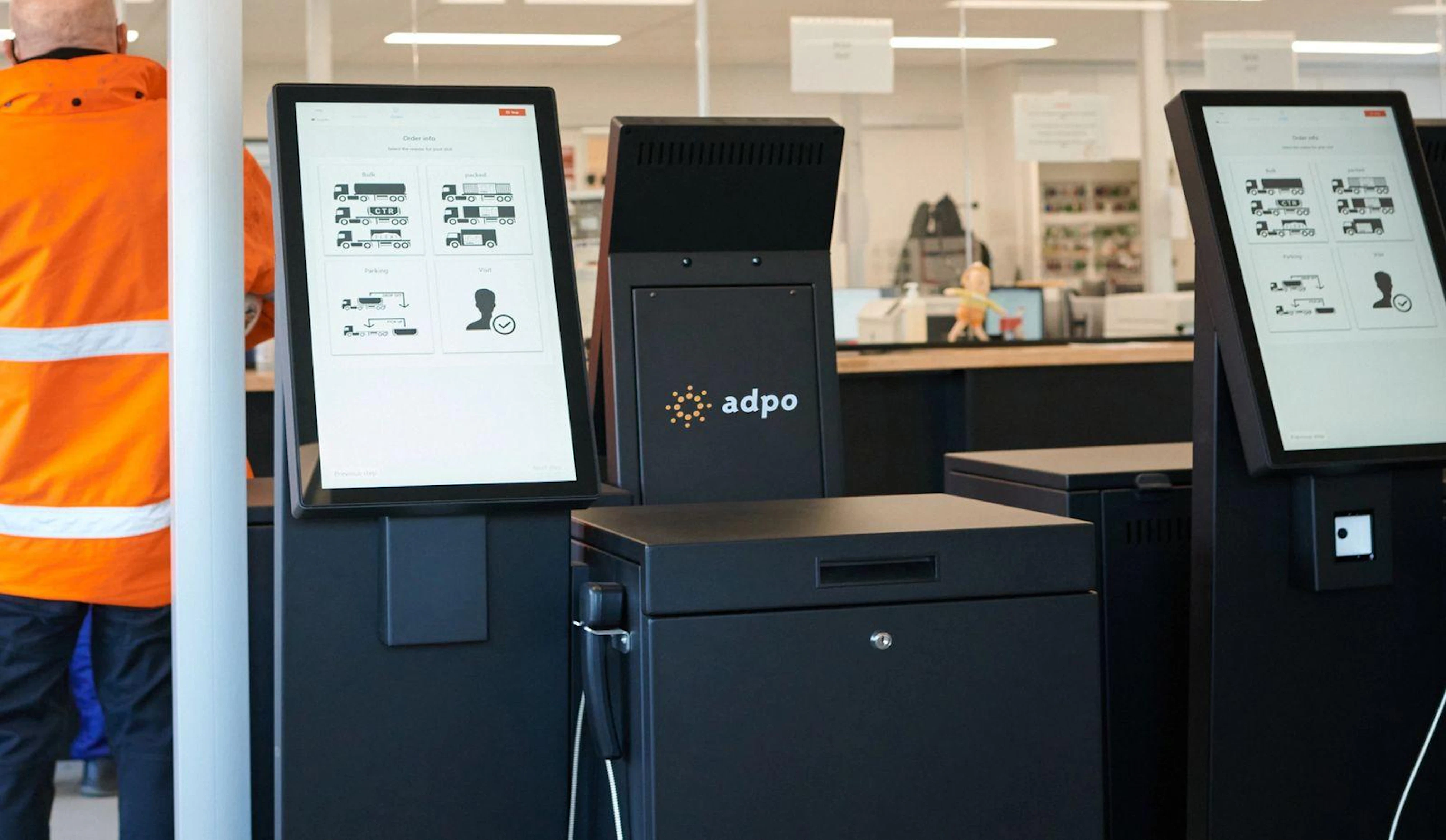 ADPO 6 foto van self check-in modules