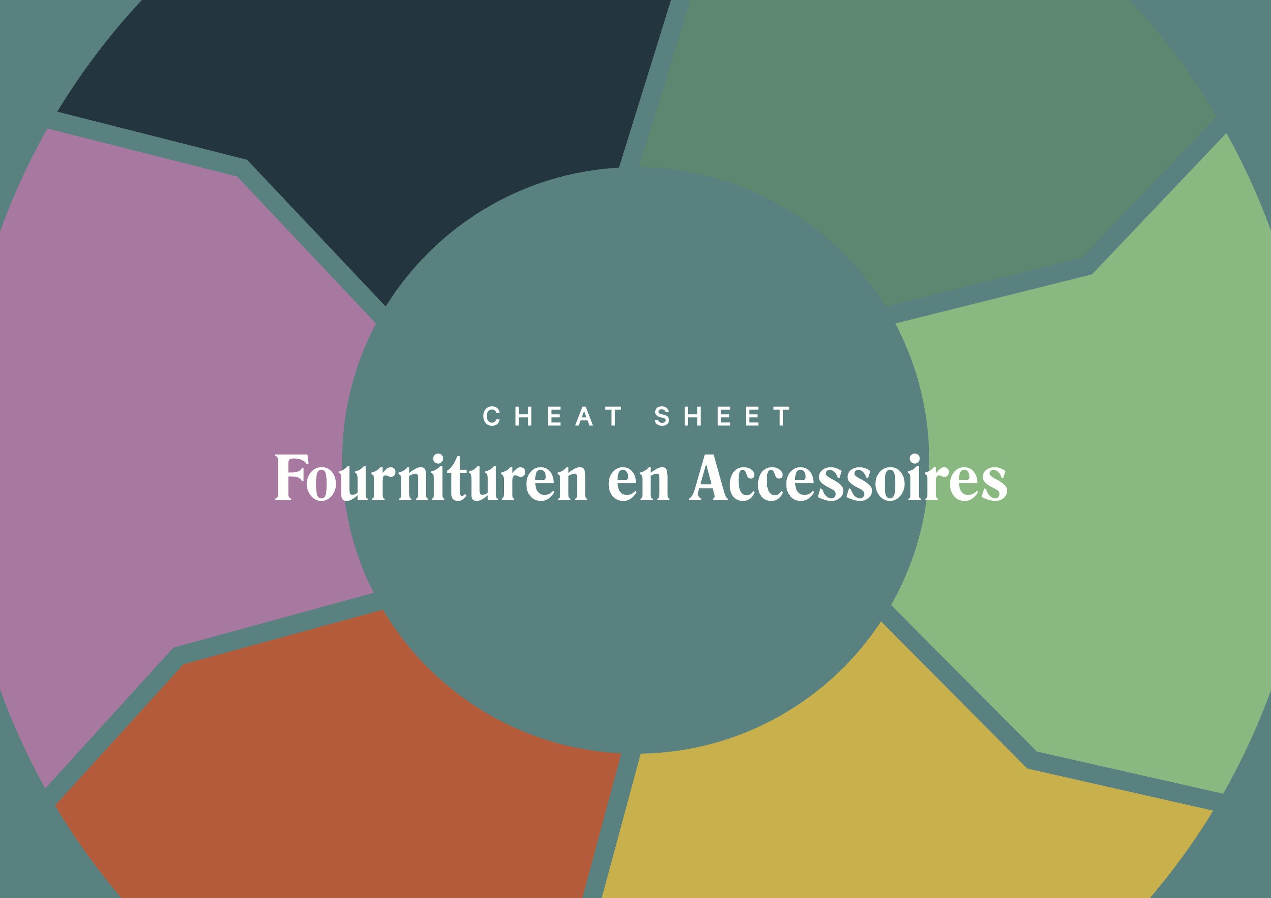 Cheat Sheet Fournituren Accessoires Close The Loop gesleept