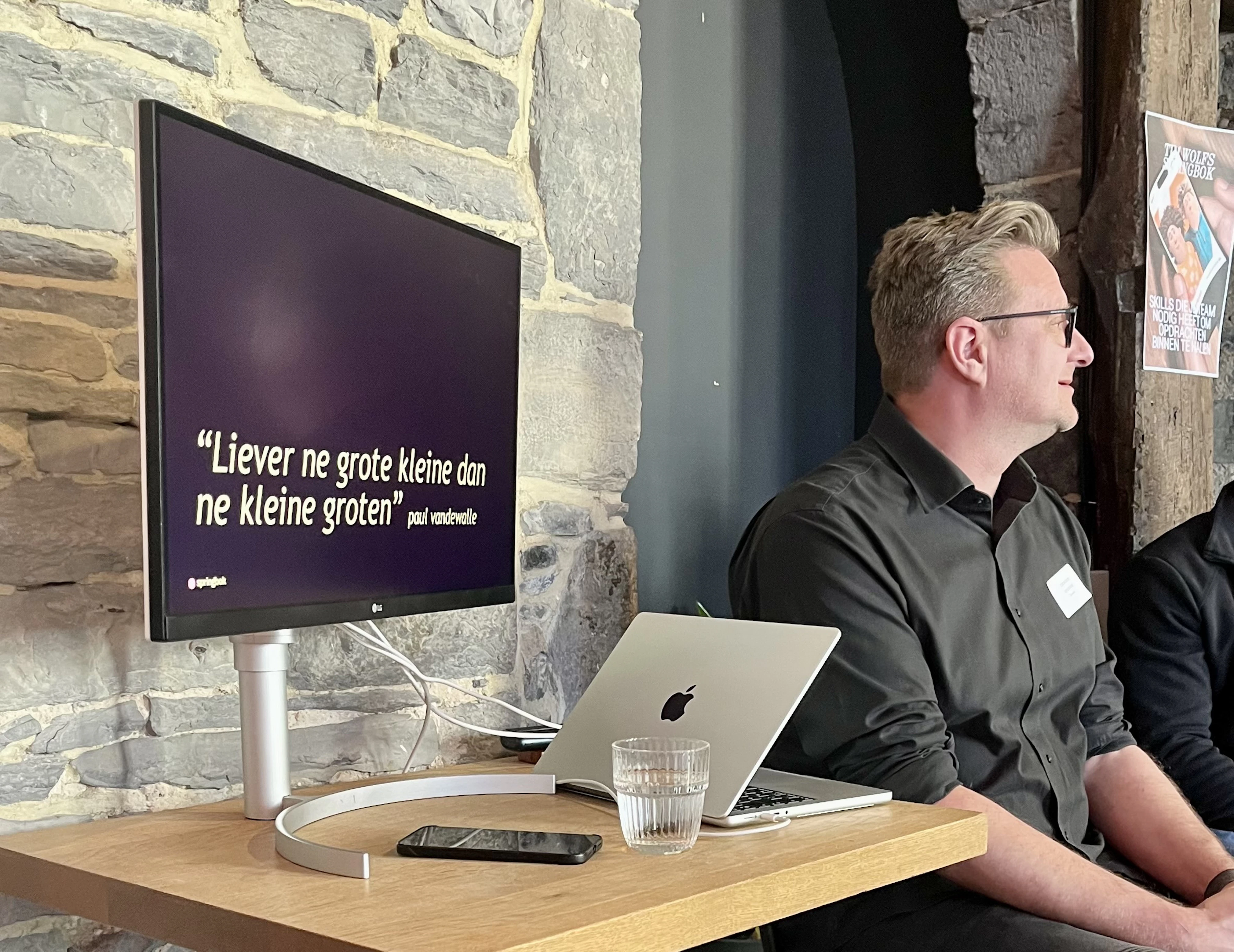 Tim Wolfs tijdens het Master Lab Tim Wolfs tijdens het Master Lab ©Eline Vermeiren