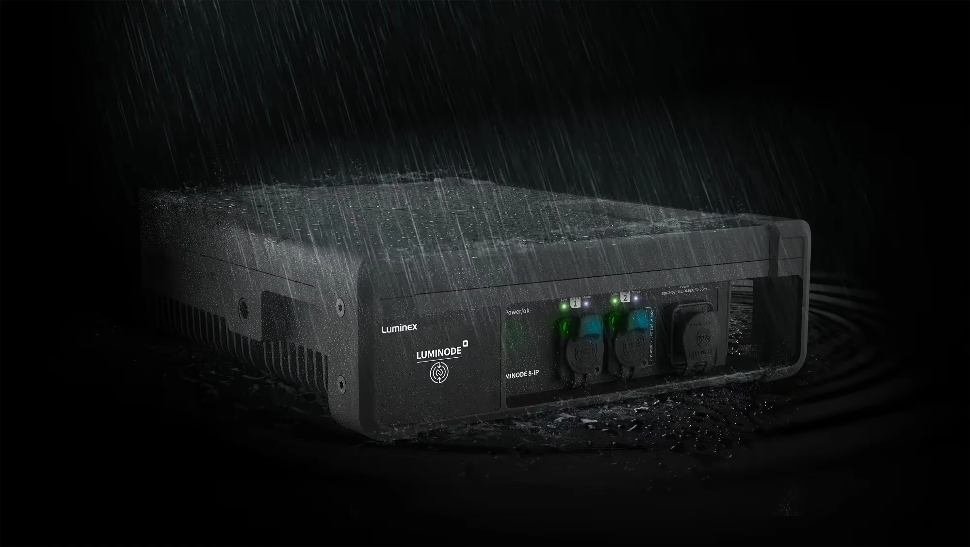Luminex GigaCore, Superellipse Render waar regen is toegevoegd met behulp van AI, Superellipse