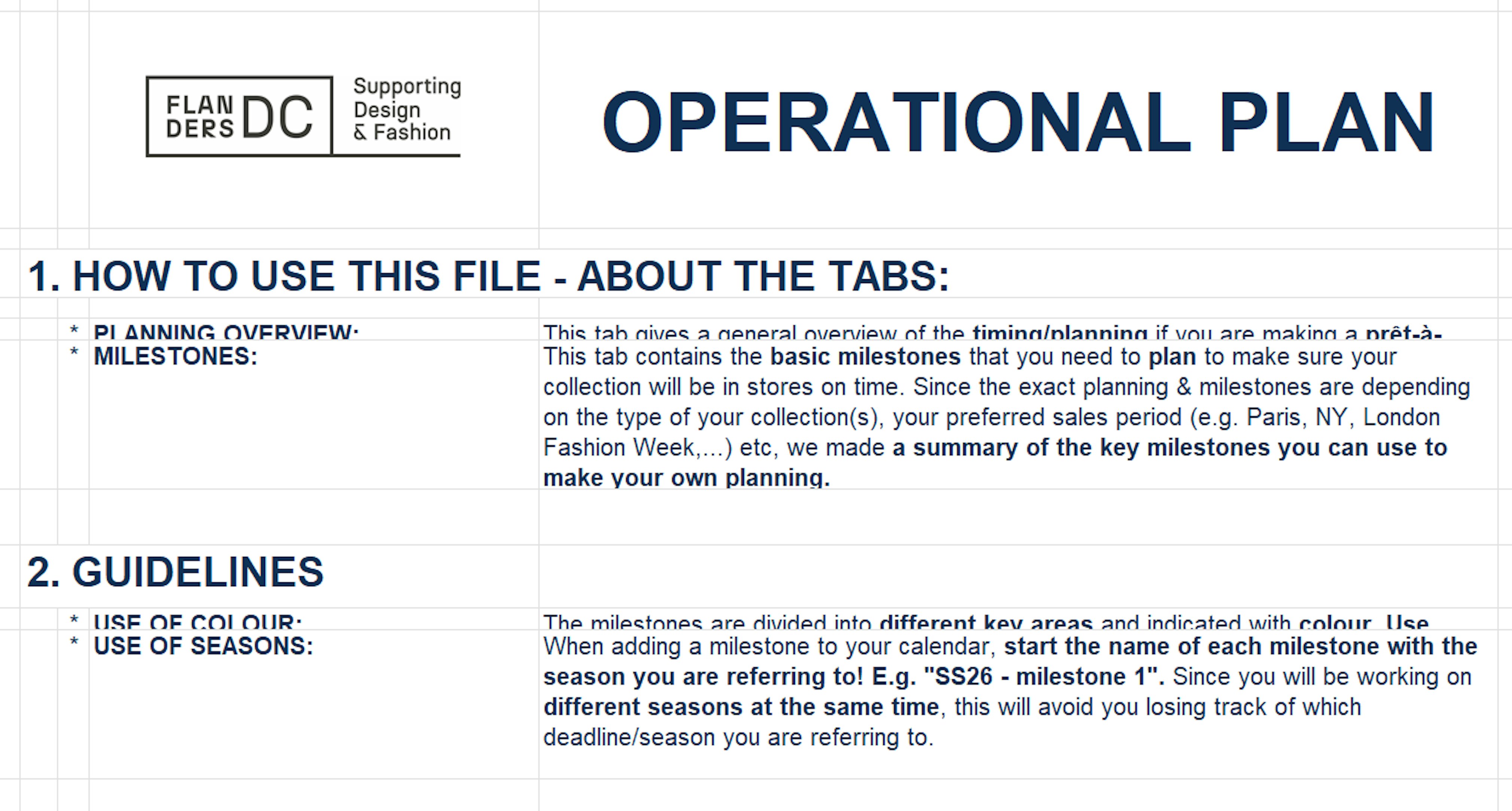 Thumbnail Operationeel plan voor mode Thumbnail Operationeel plan voor mode