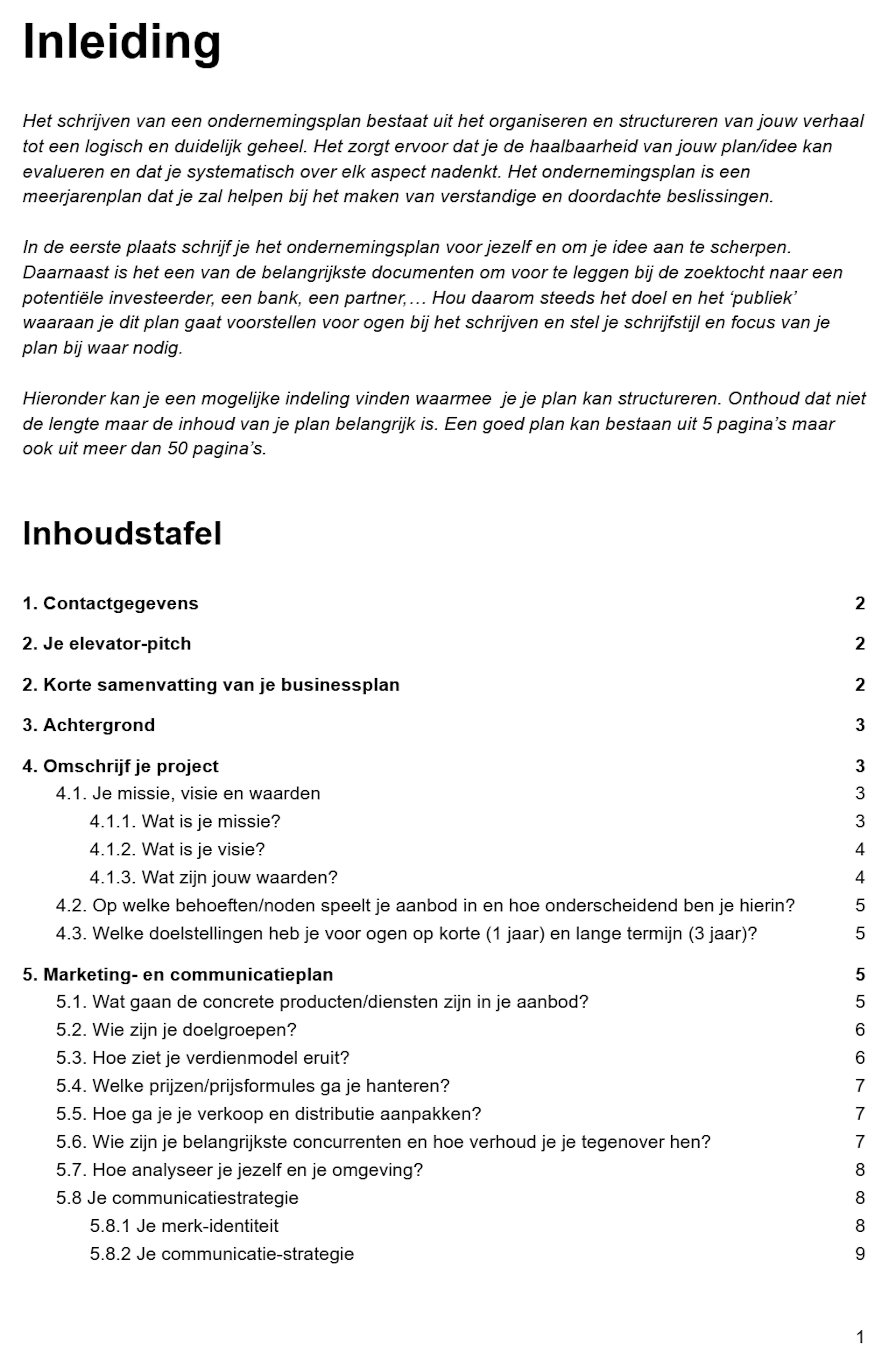 Thumbnail businessplan Thumbnail businessplan