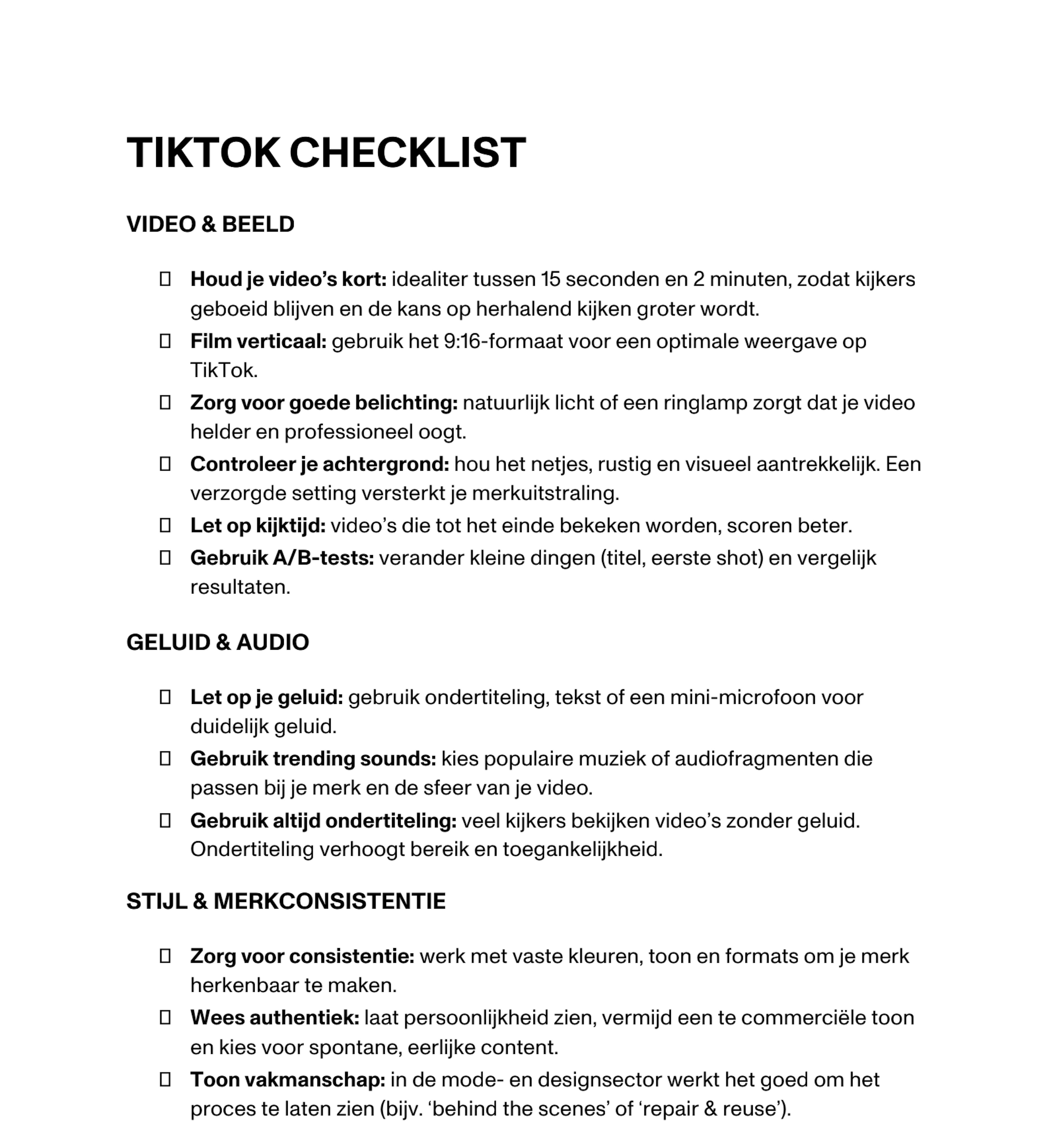 Thumbnail Tik Tok Checklist Thumbnail Tik Tok Checklist
