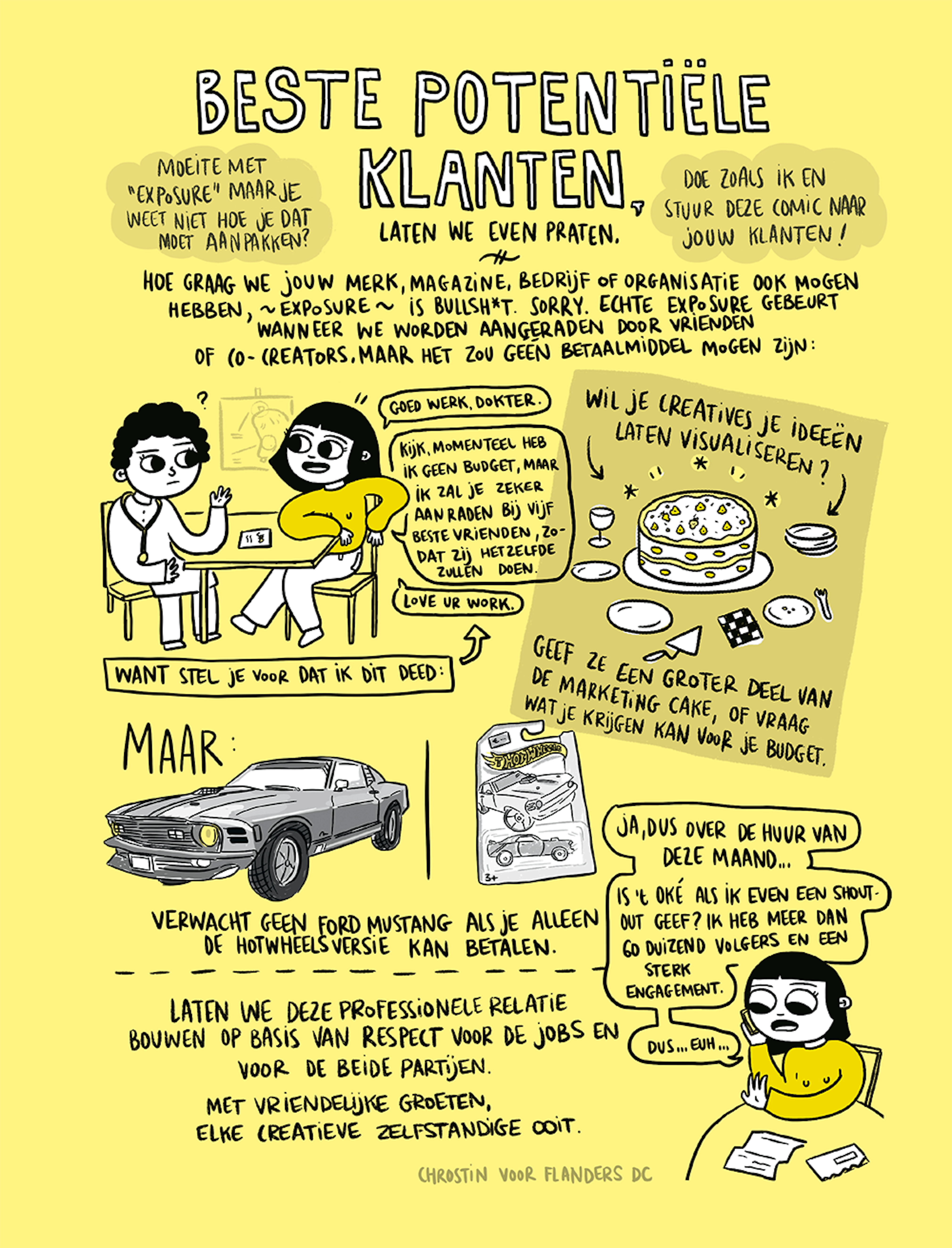 Chrostin comic over potentiële klanten Chrostin comic over potentiële klanten