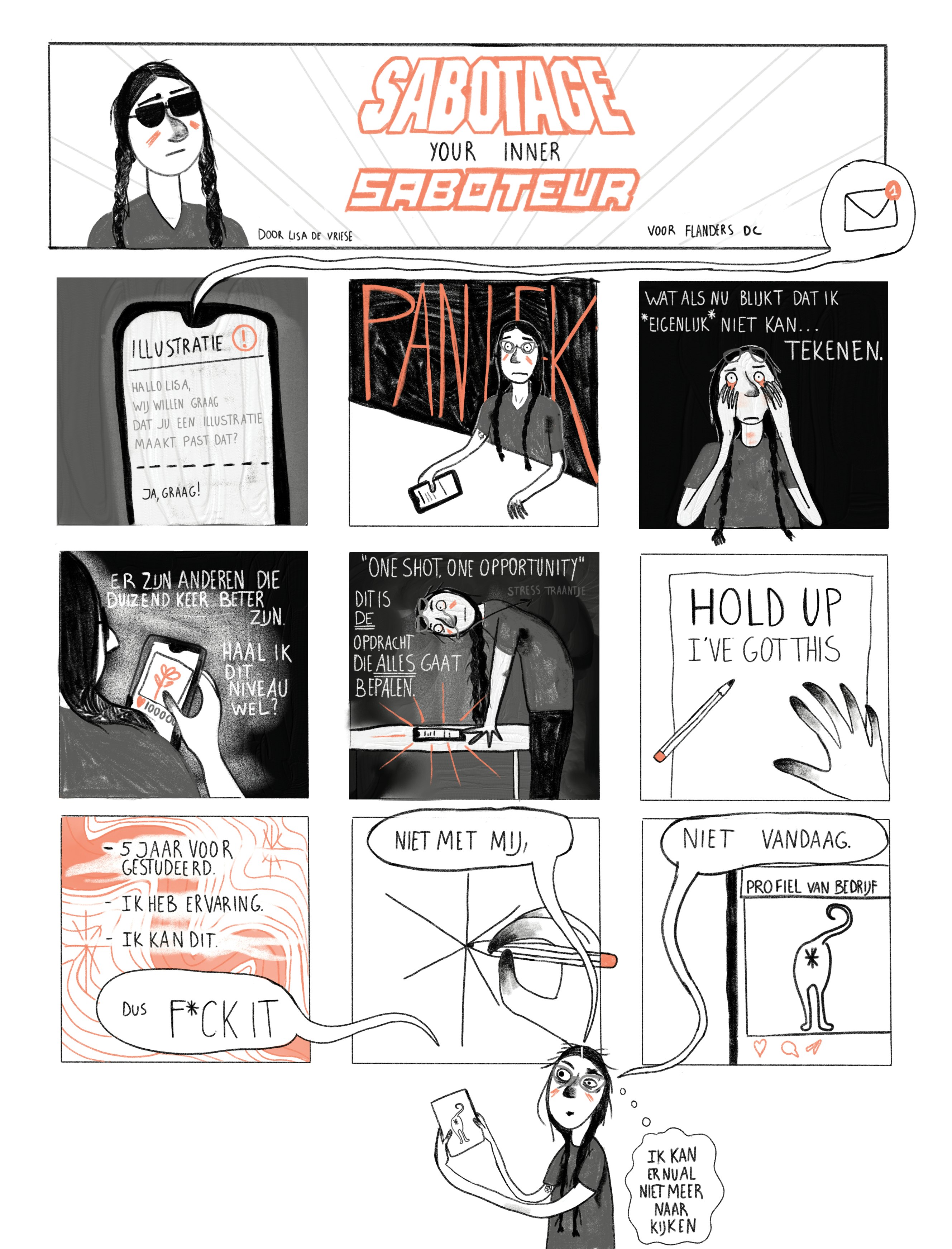 Comic lisa de vriese Sabotage your inner saboteur