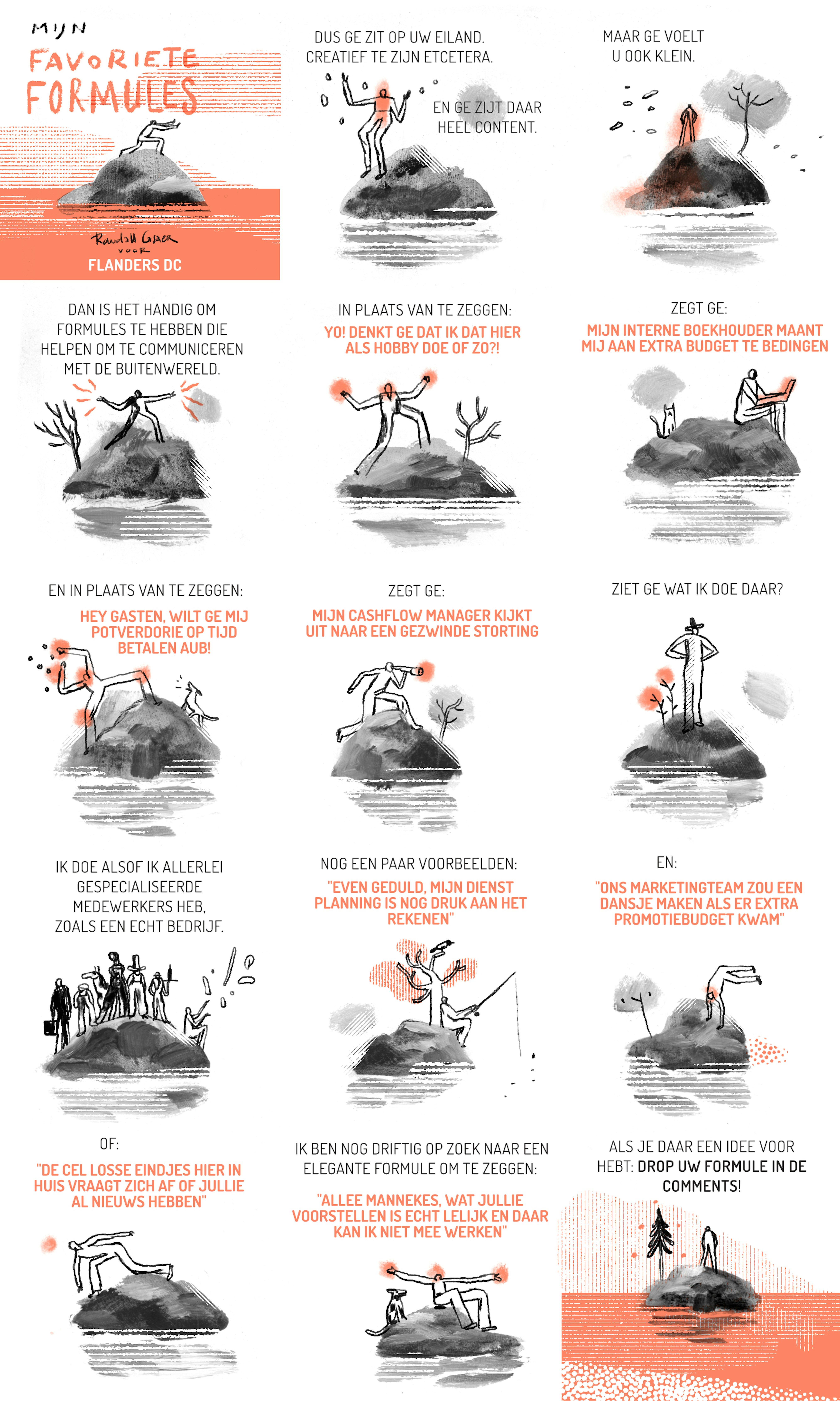 Comic randall casaer Favoriete formules