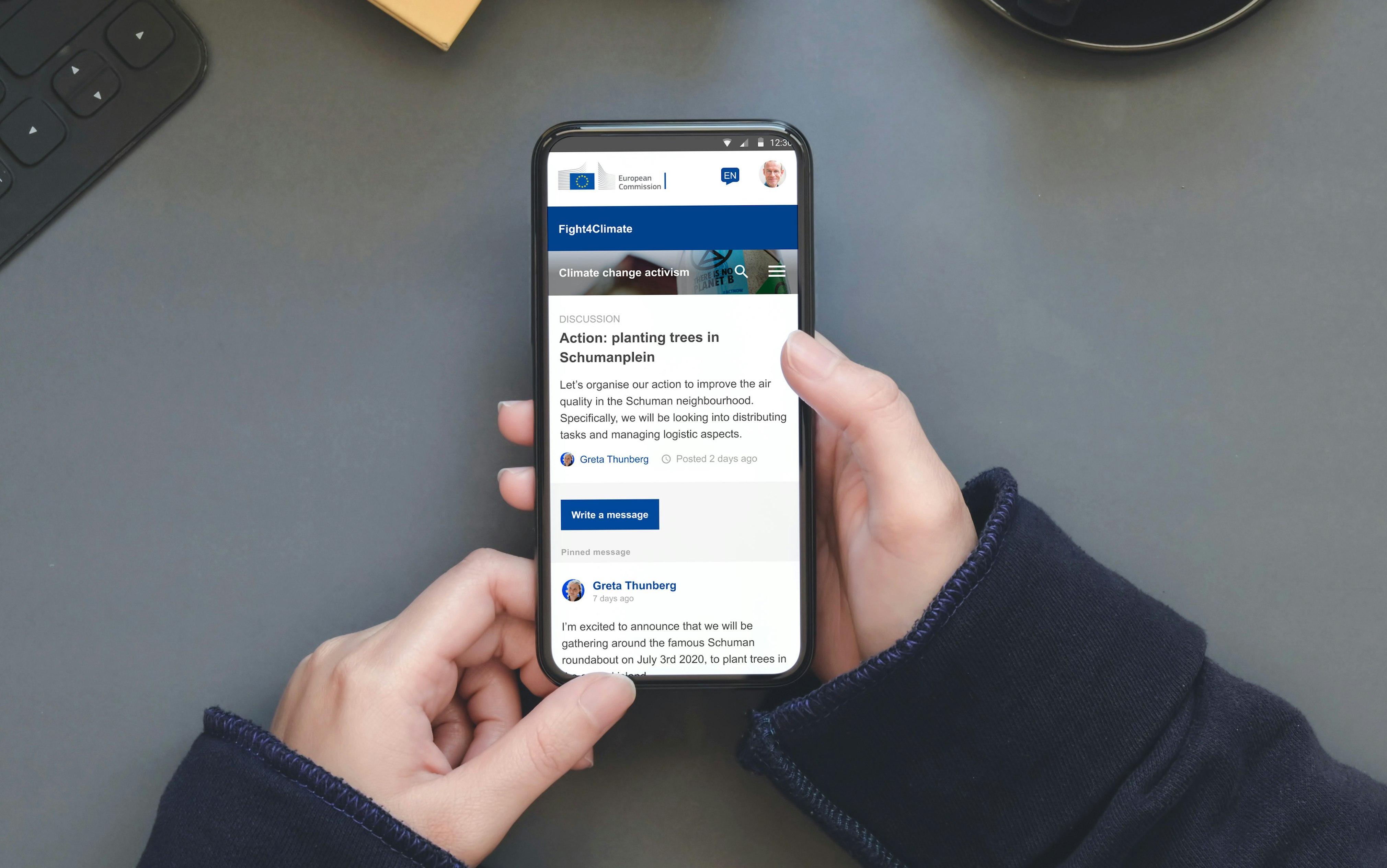 Eucope mobile screen Eucope mobile screen
