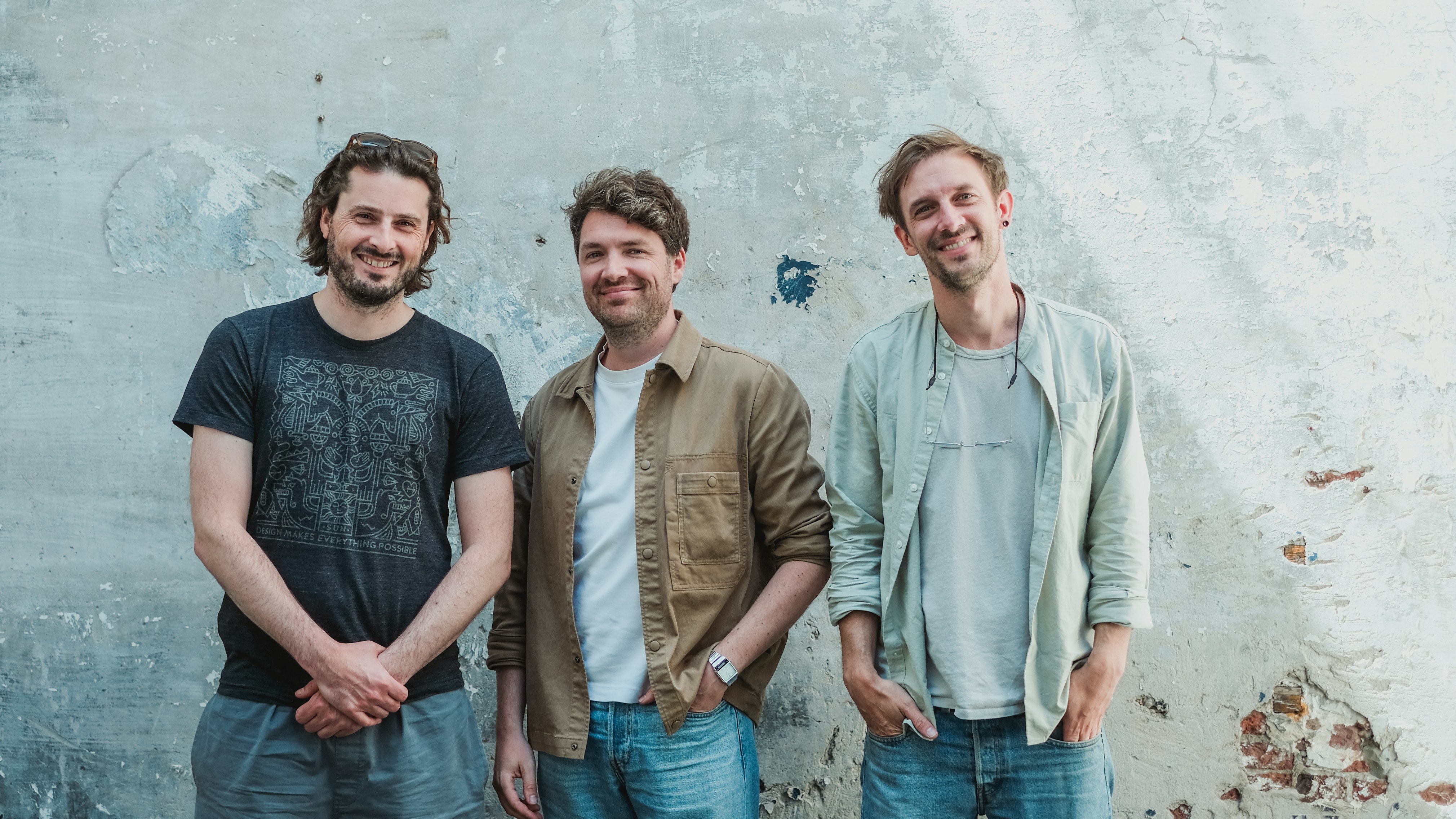 Omvorm team Mathias De Winter, Ben Hagenaars en Dieter Desmet, Omvorm