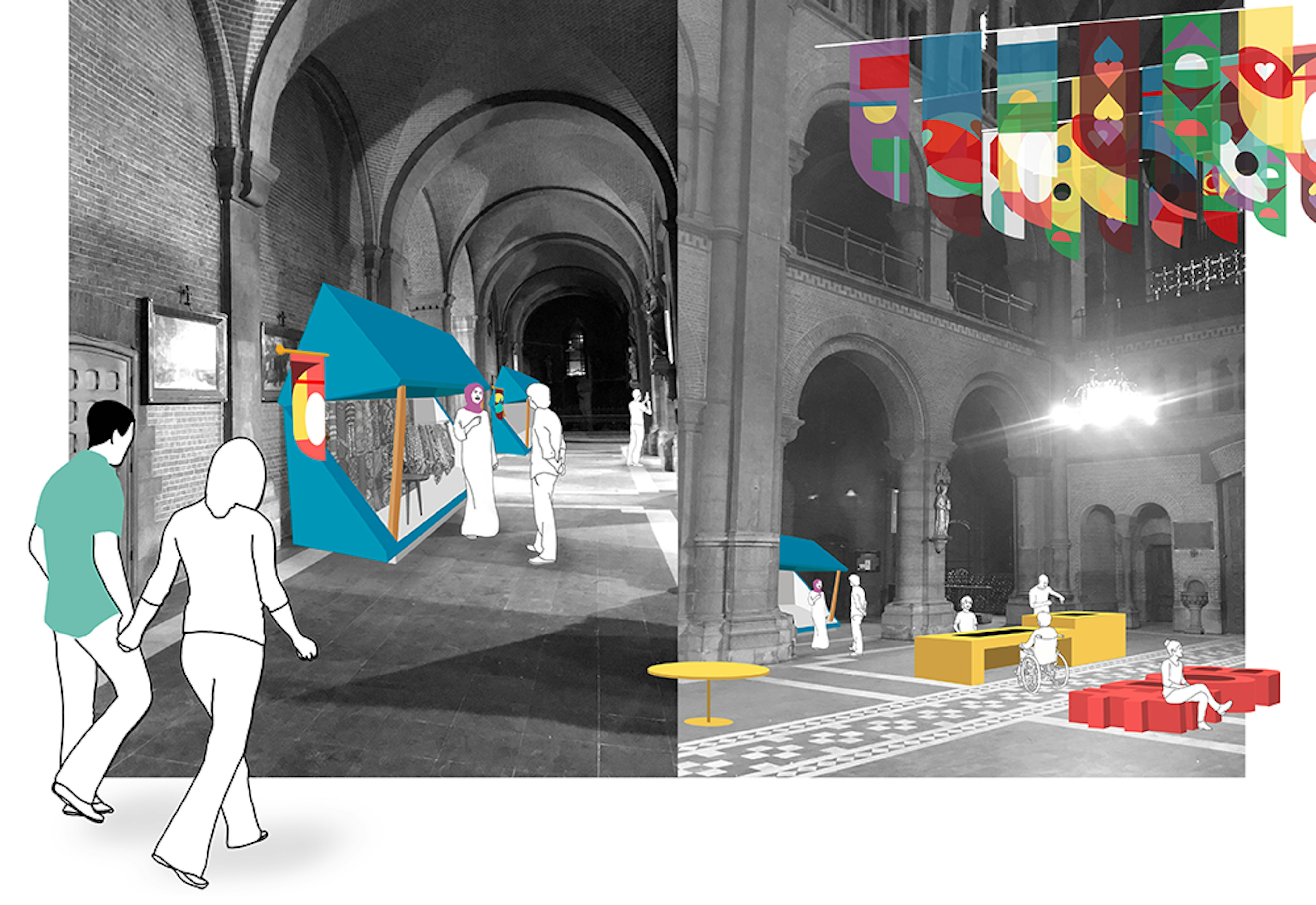 Jeroen Schoonheim, Oriana Loo, Sergi Bosque i Ródenas en Elena Kiannu, Thomas More Mechelen (space and service design) Jeroen Schoonheim, Oriana Loo, Sergi Bosque i Ródenas en Elena Kiannu, Thomas More Mechelen (space and service design)